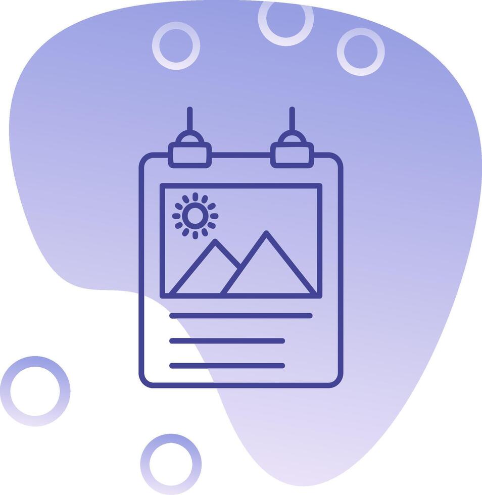Poster Gradient Bubble Icon vector