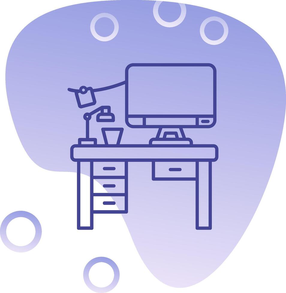 Workspace Gradient Bubble Icon vector