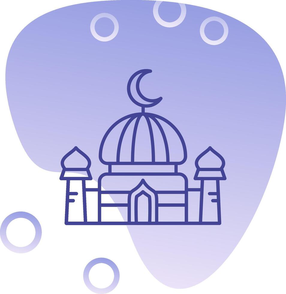 Dome Gradient Bubble Icon vector