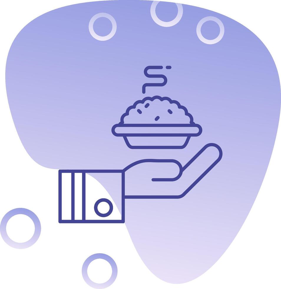 Give Gradient Bubble Icon vector
