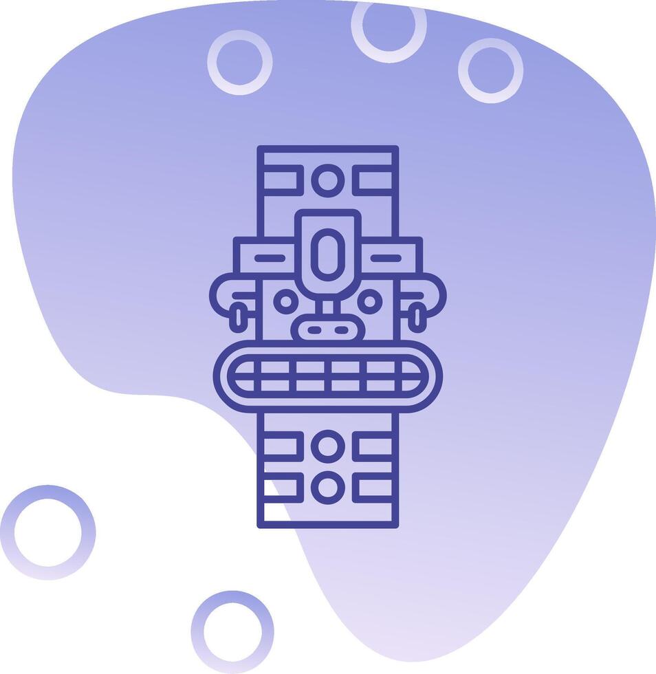 Totem Gradient Bubble Icon vector