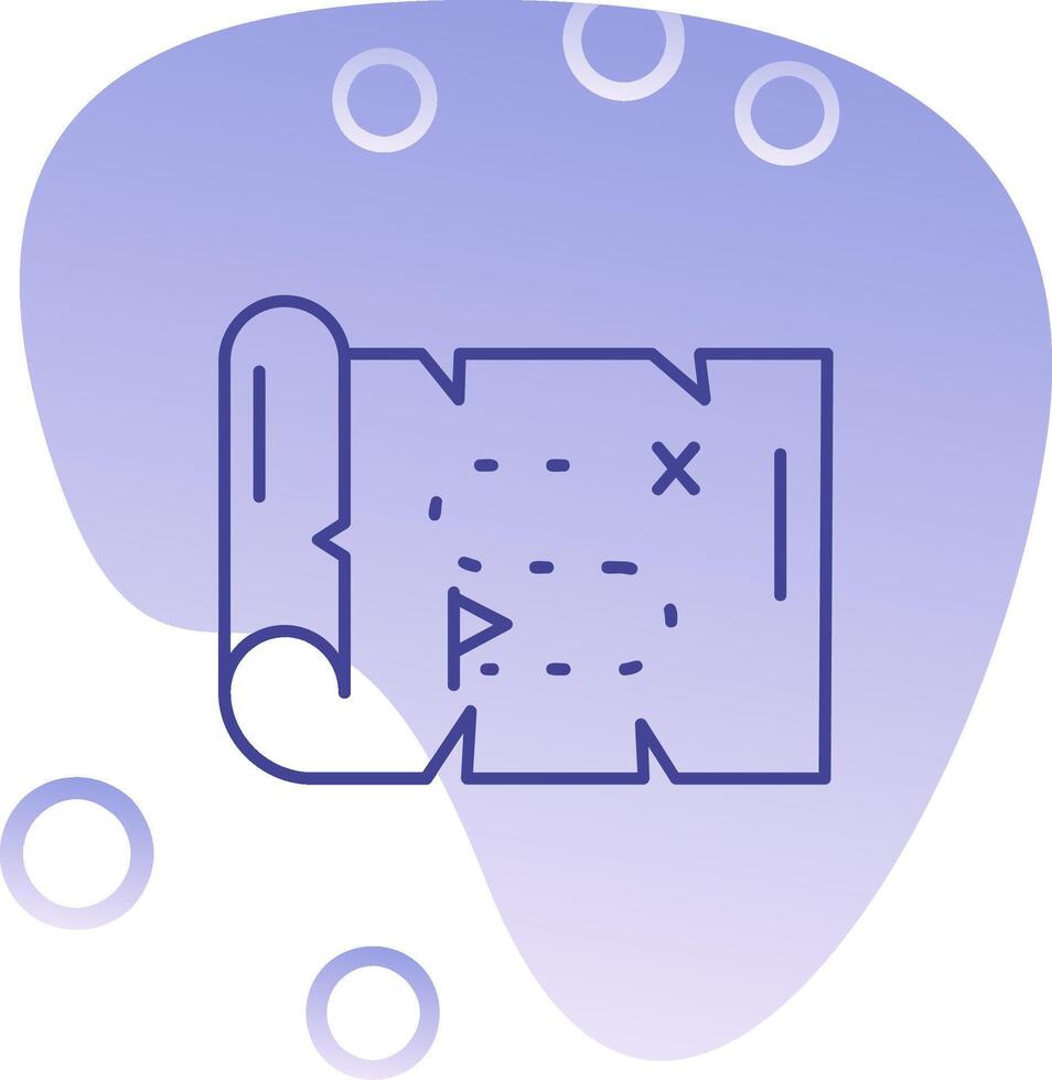 Map Gradient Bubble Icon vector