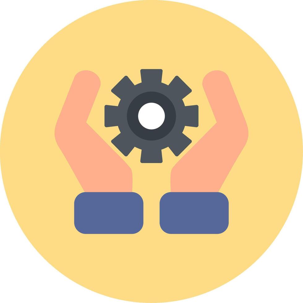 Industry Flat Circle Icon vector