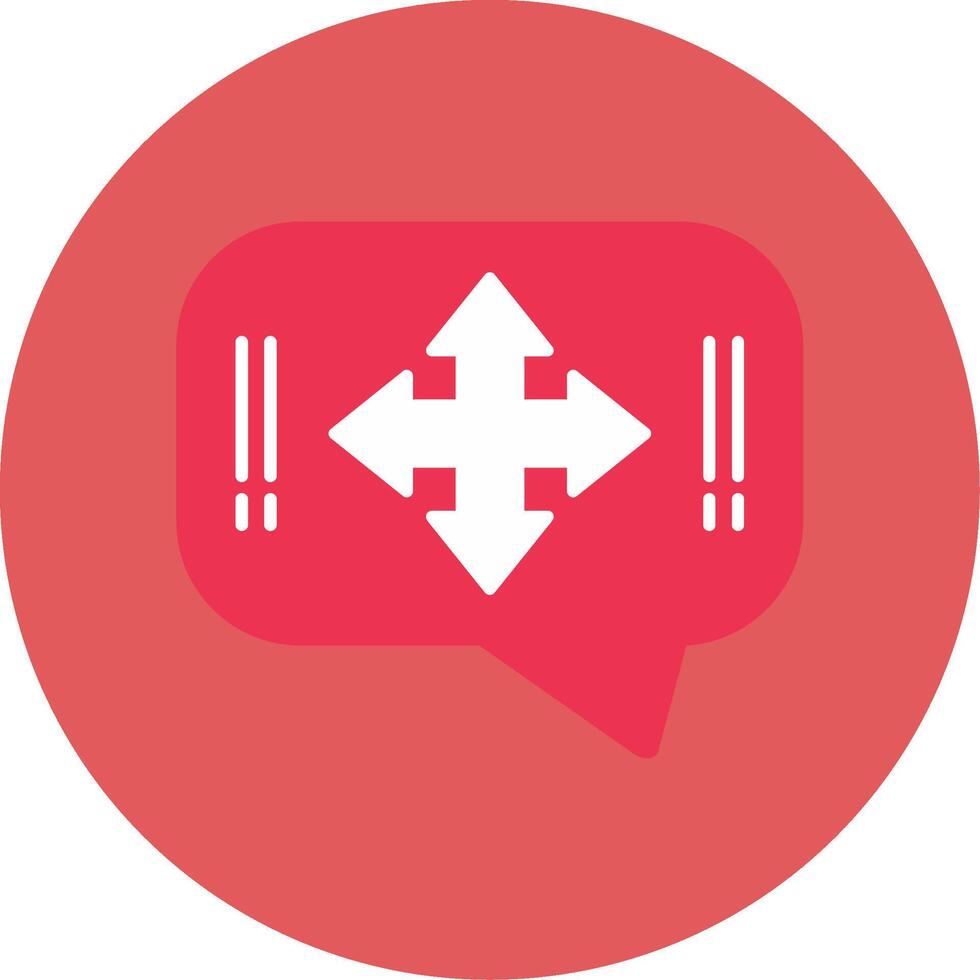 Directional Arrows Flat Circle Icon vector