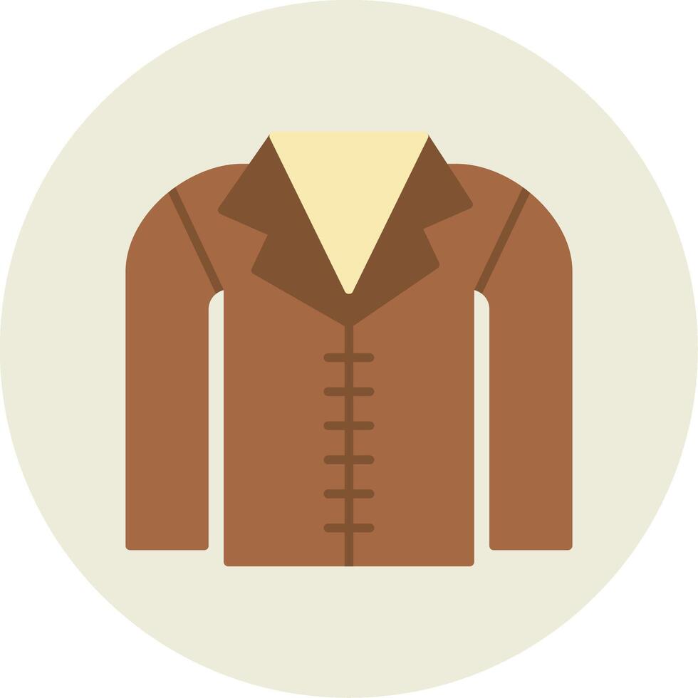 Coat Flat Circle Icon vector