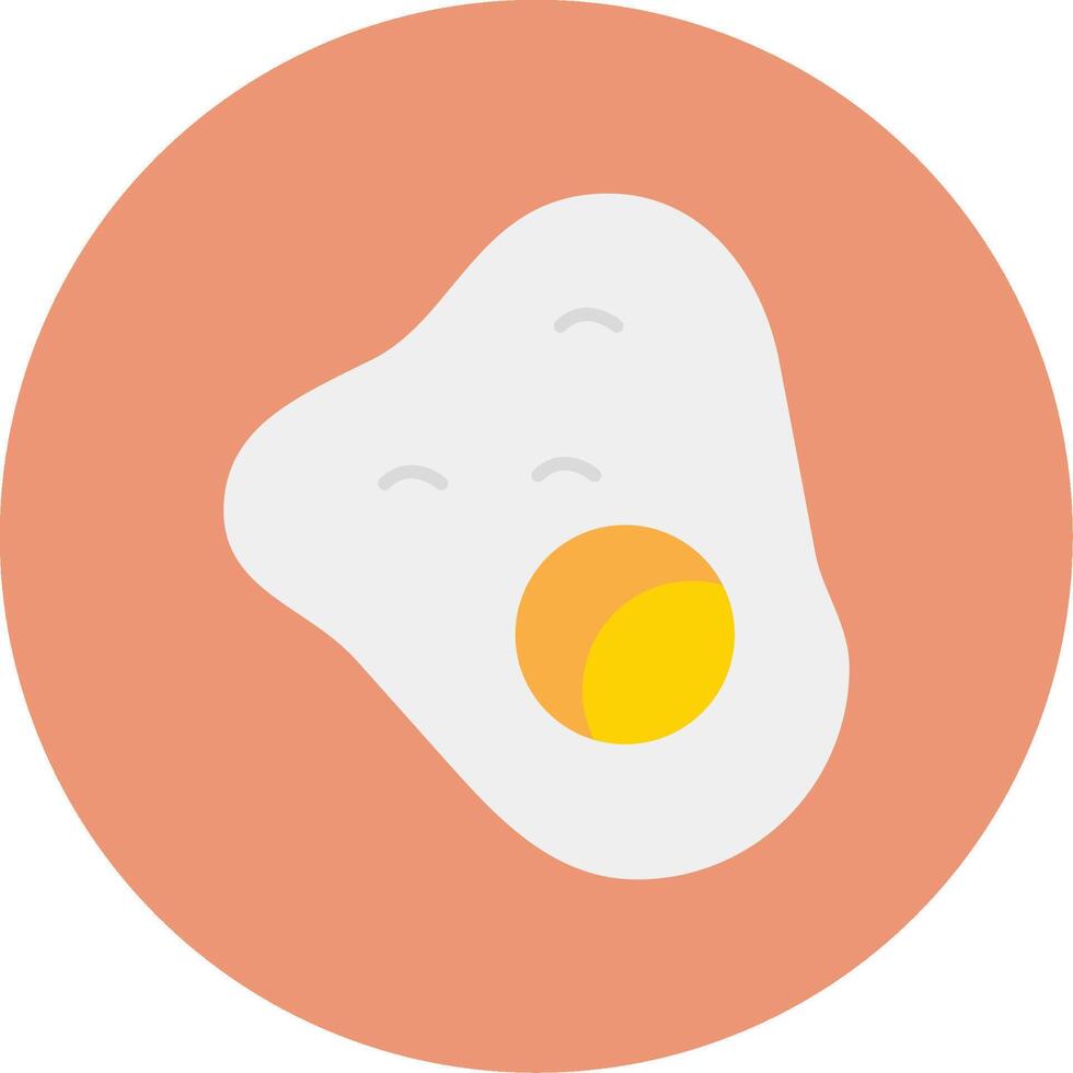 huevos plano circulo icono vector