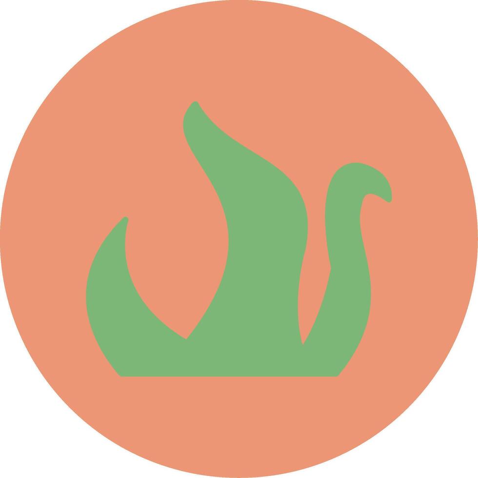 Kraken Flat Circle Icon vector