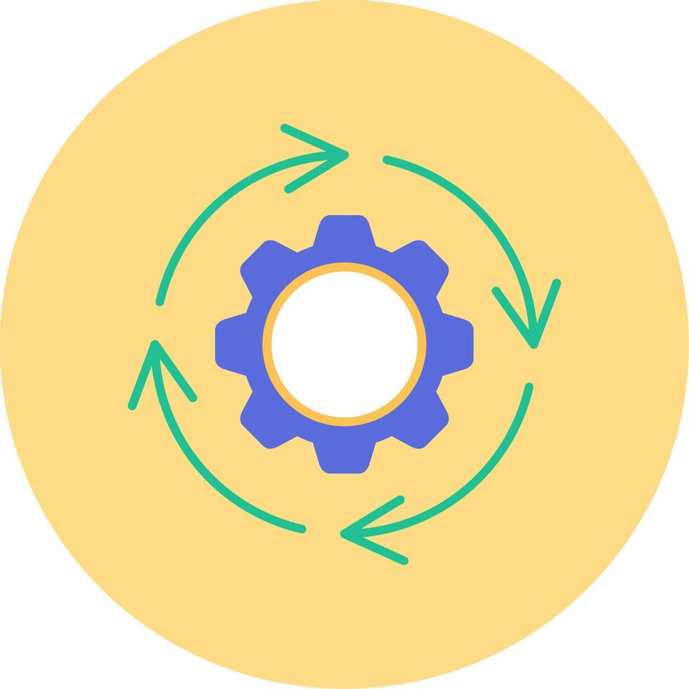 Adaptation Flat Circle Icon vector