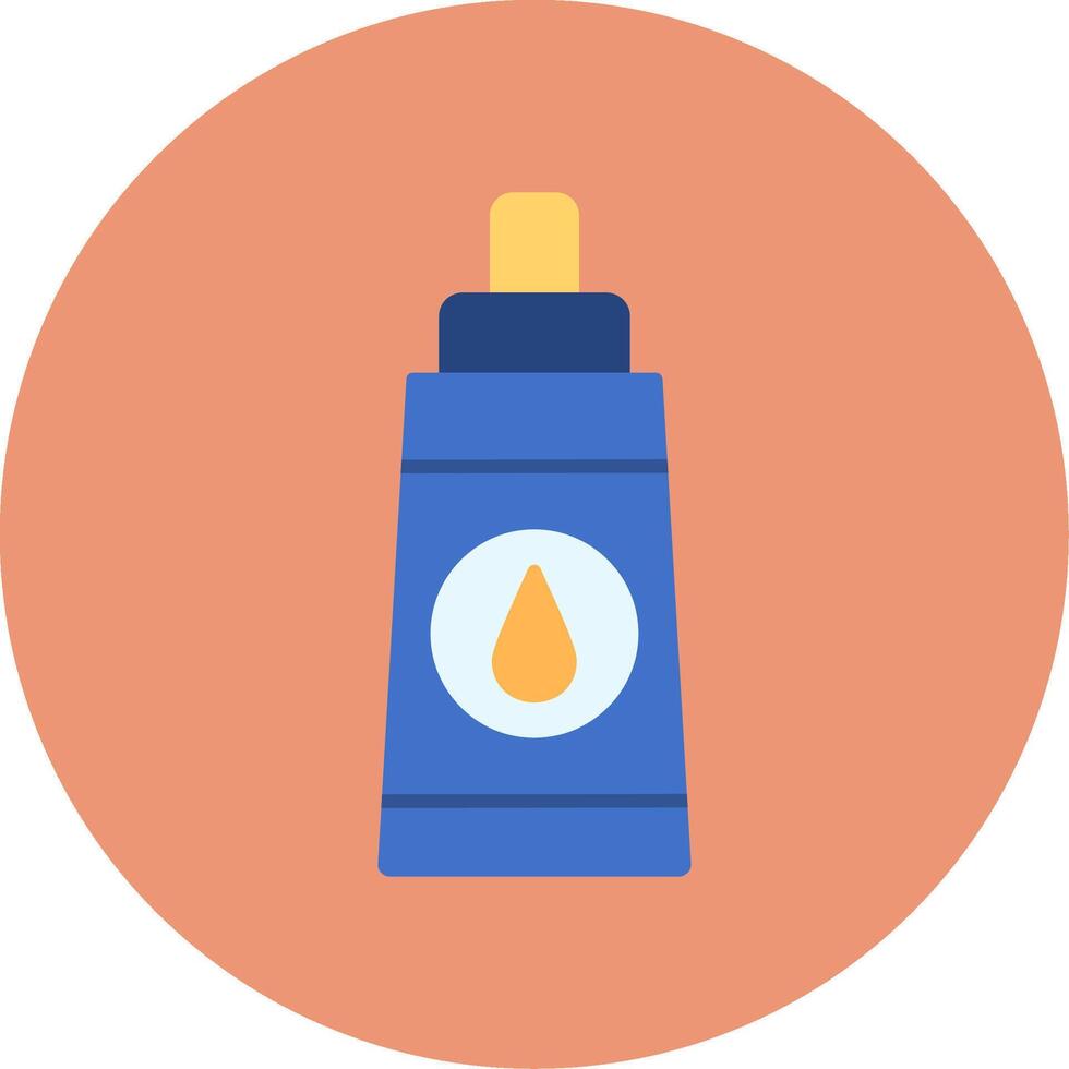 Lubricant Flat Circle Icon vector