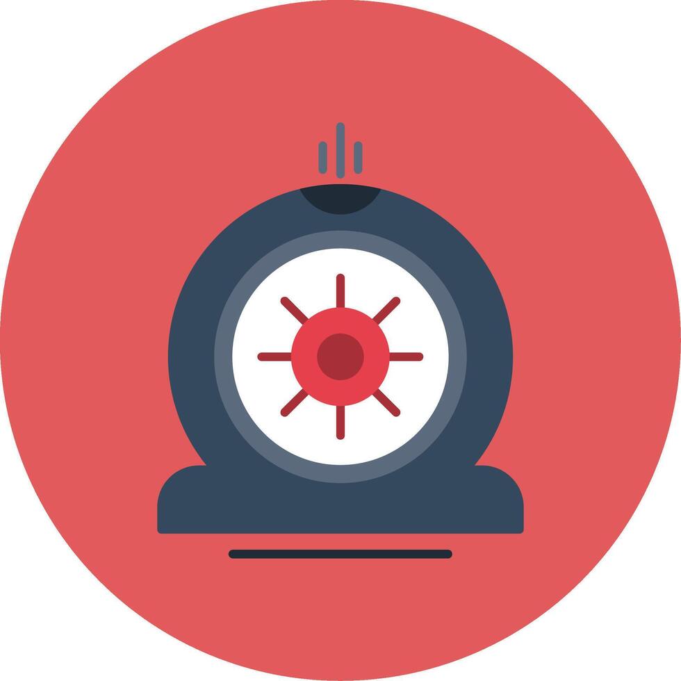 Flat Tire Flat Circle Icon vector