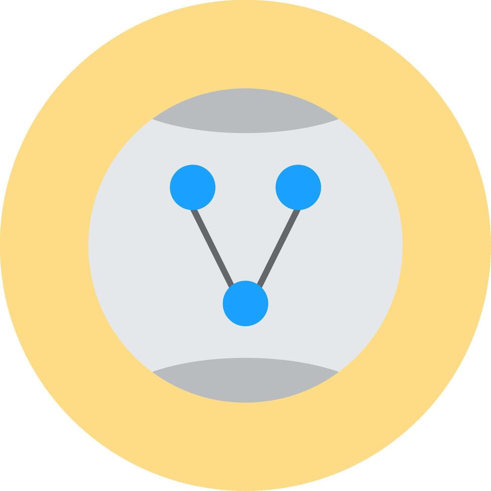 Share Option Flat Circle Icon vector