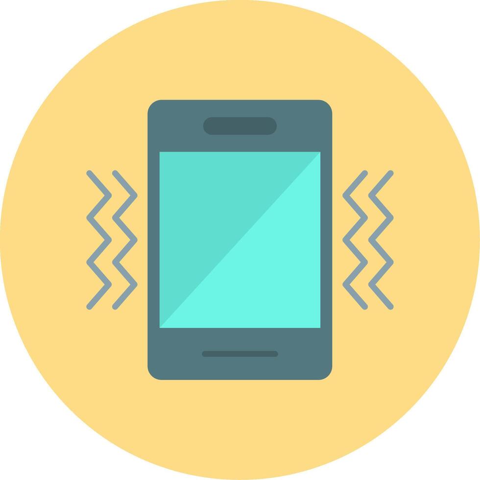 Vibration Flat Circle Icon vector