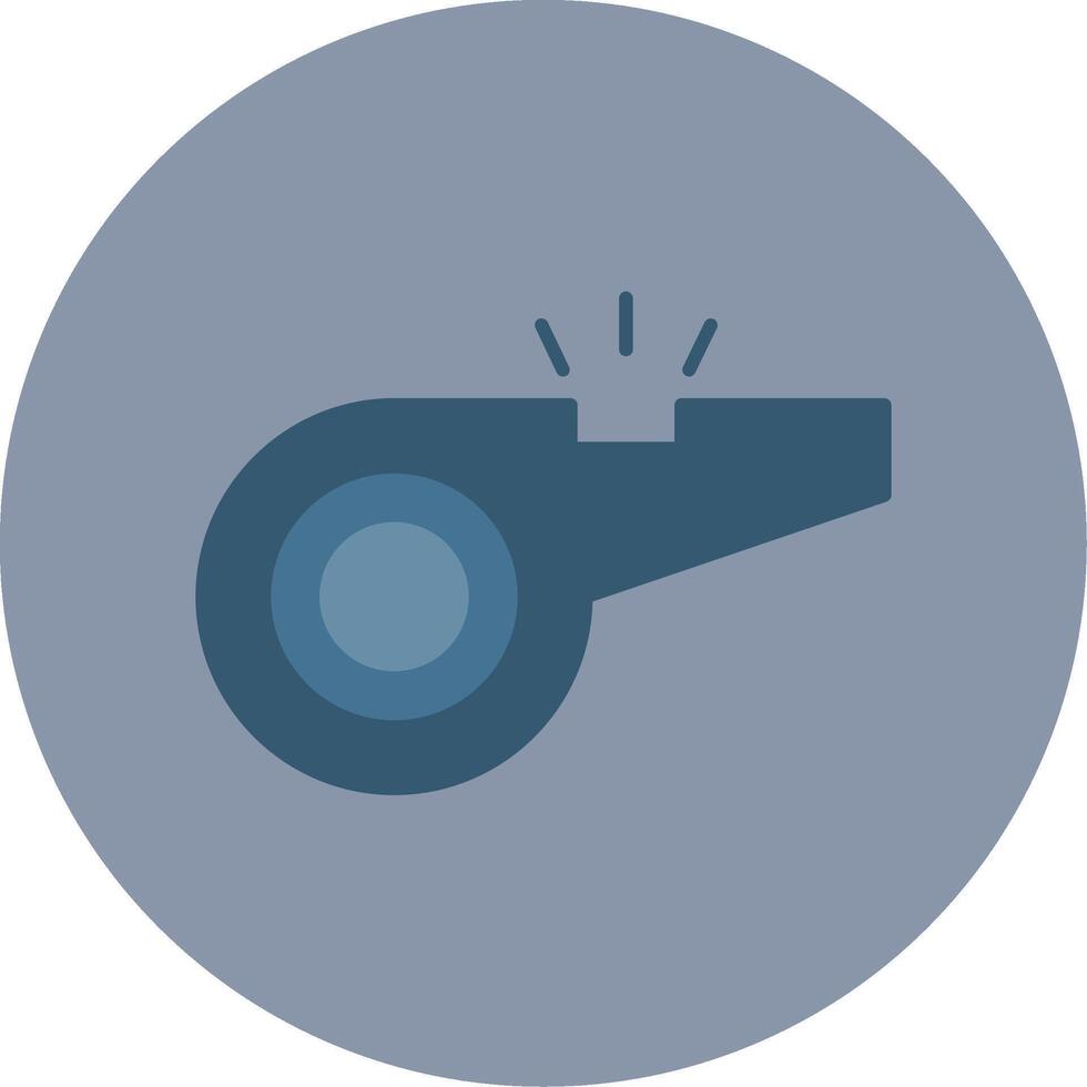 Whistle Flat Circle Icon vector