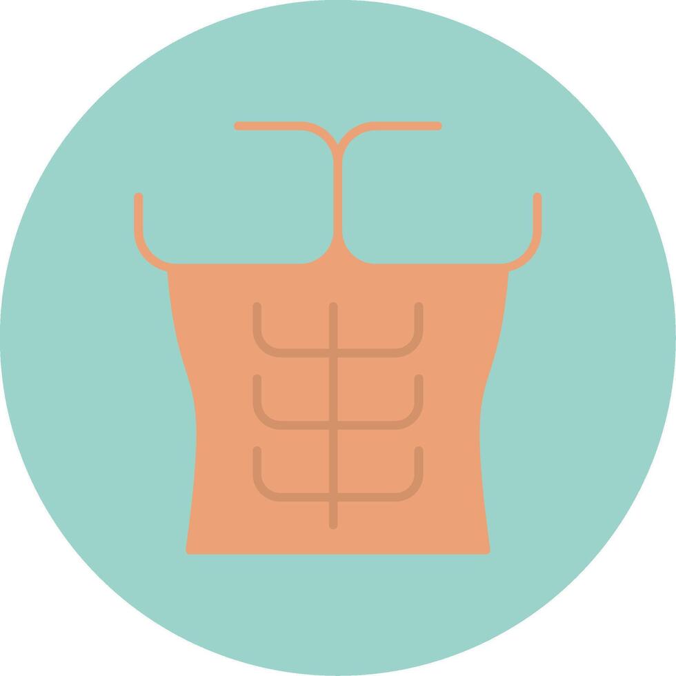 Six Pack Flat Circle Icon vector