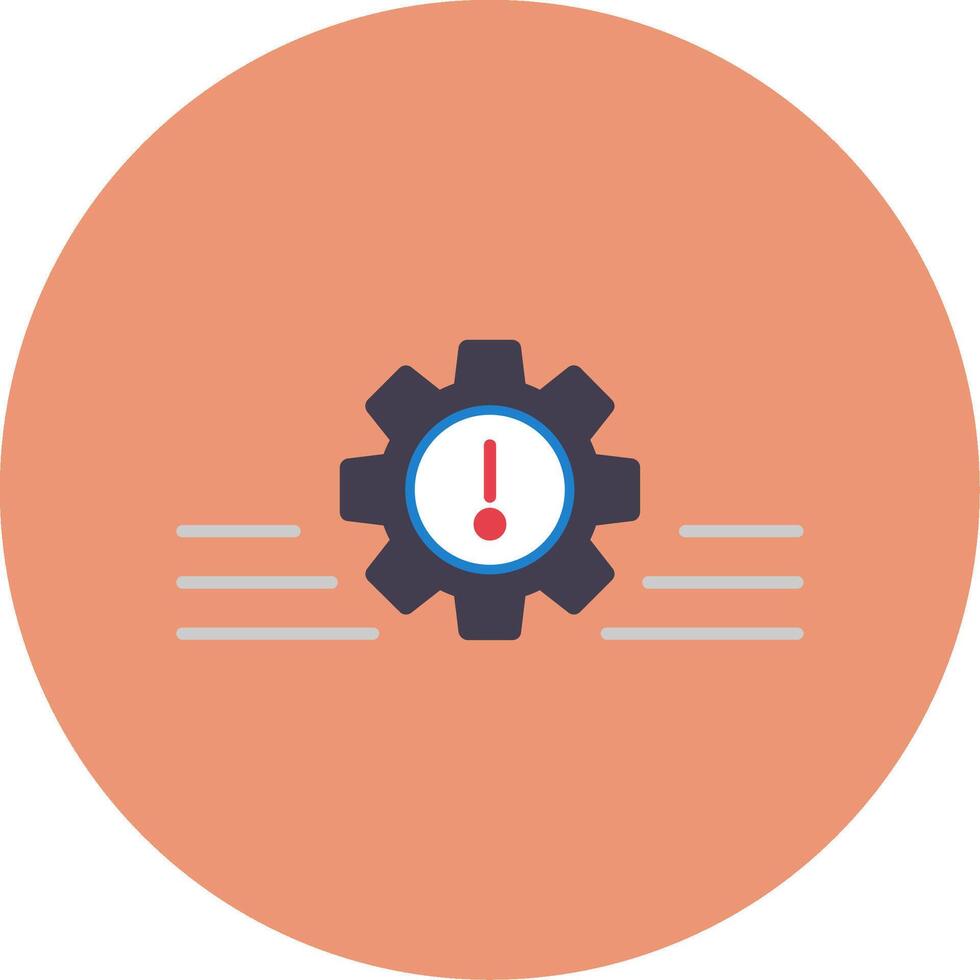 Risk Management Flat Circle Icon vector