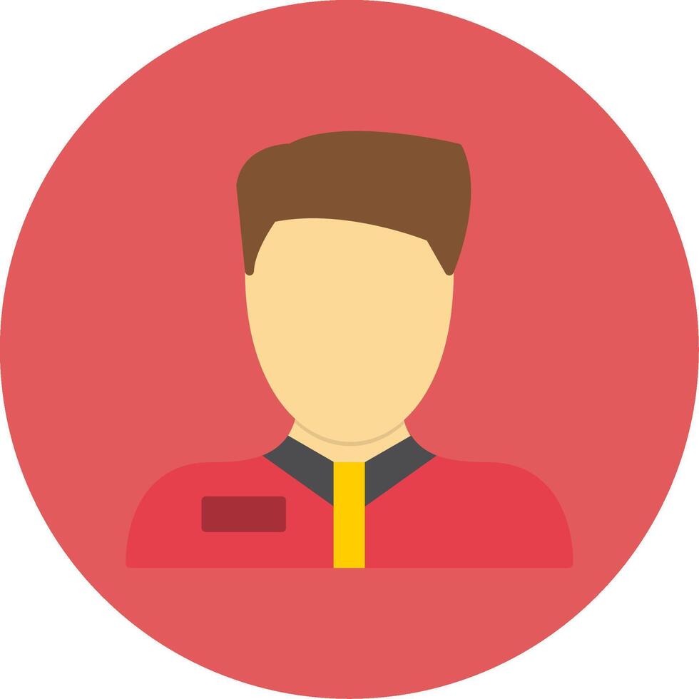 Bellboy Flat Circle Icon vector