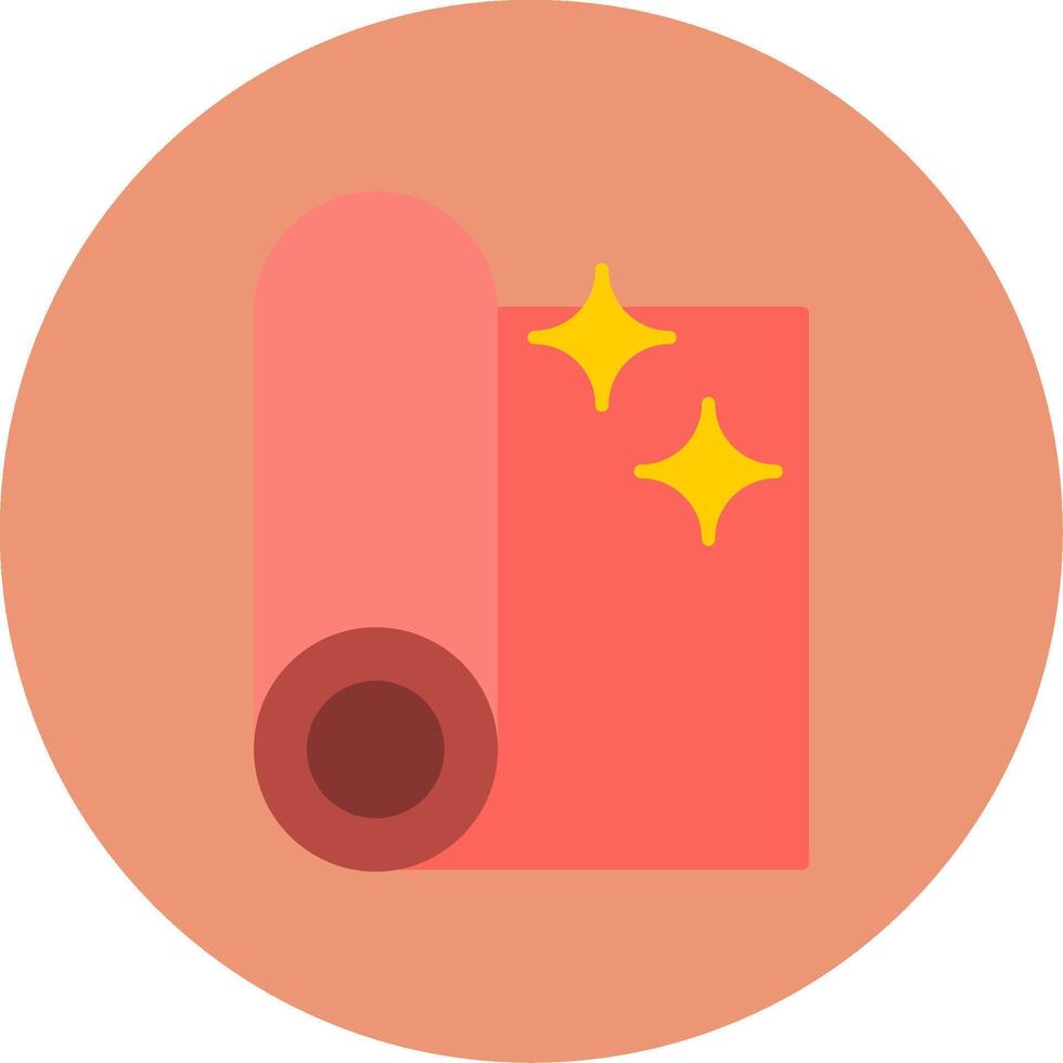 Fabric Flat Circle Icon vector
