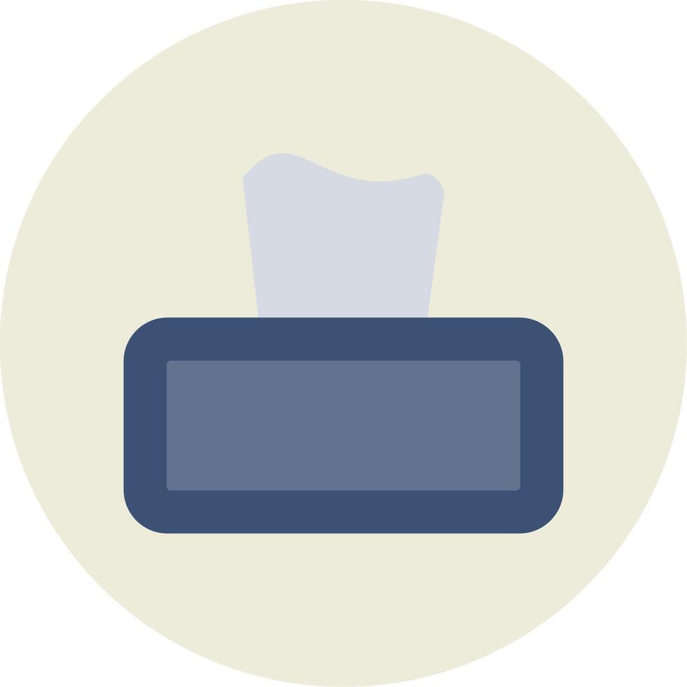 Tissue Flat Circle Icon vector