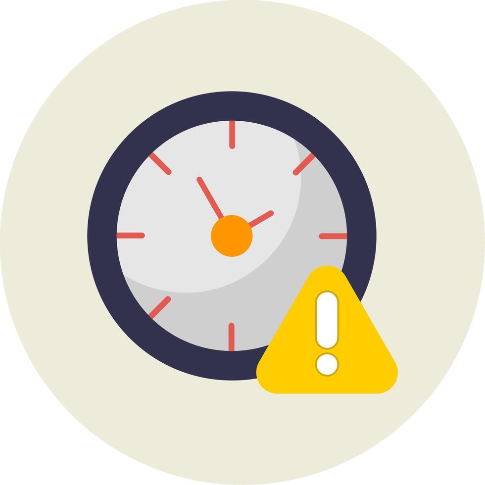 Timeline Flat Circle Icon vector