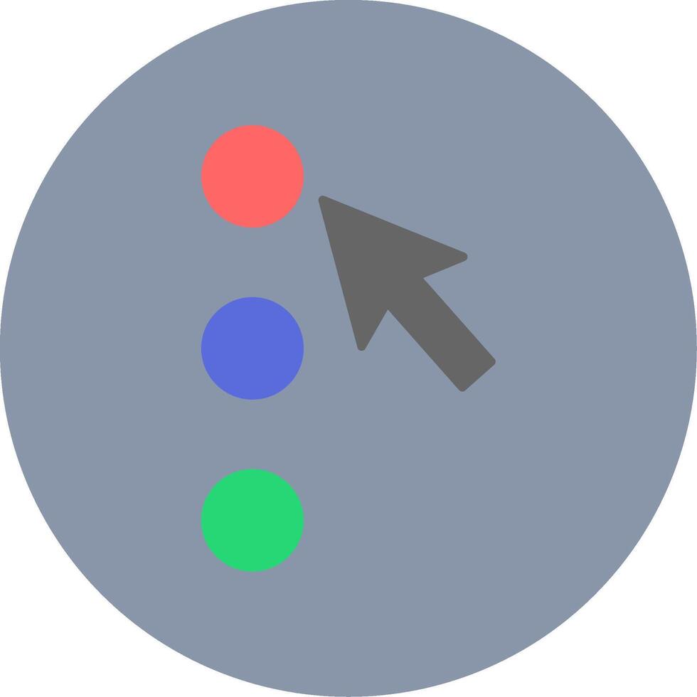 Option Flat Circle Icon vector