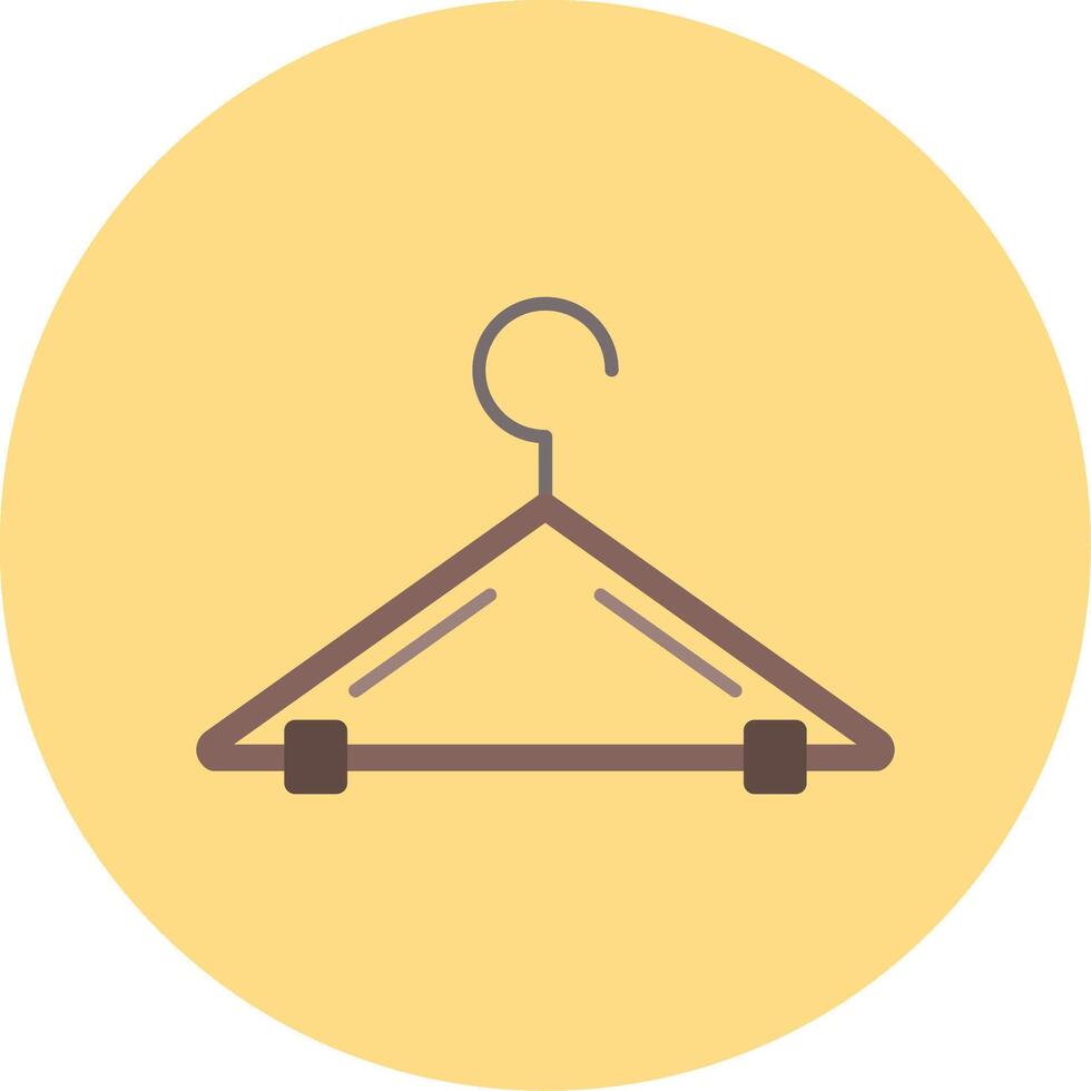 Hanger Flat Circle Icon vector