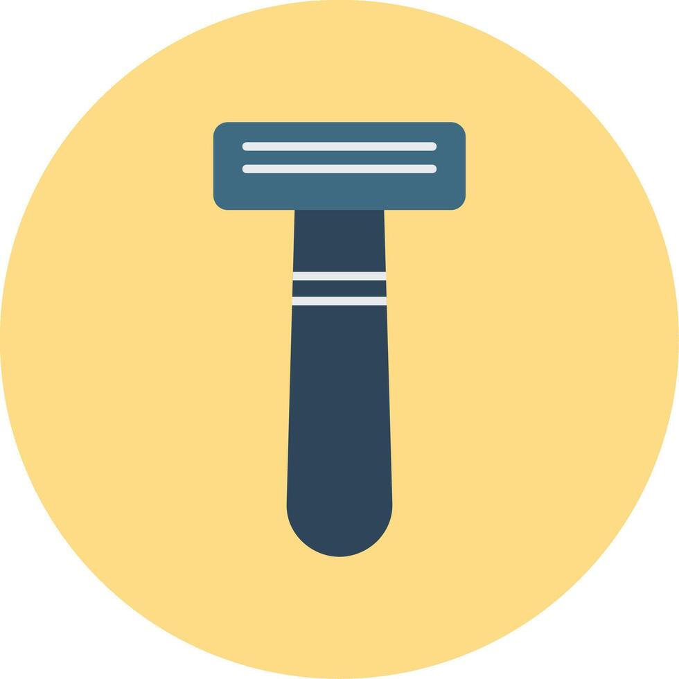 Shaving Razor Flat Circle Icon vector
