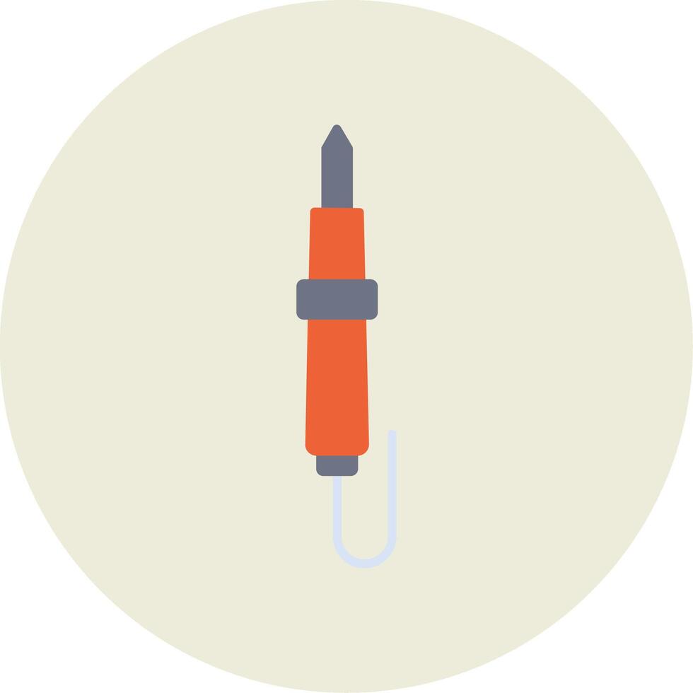 Soldering Flat Circle Icon vector