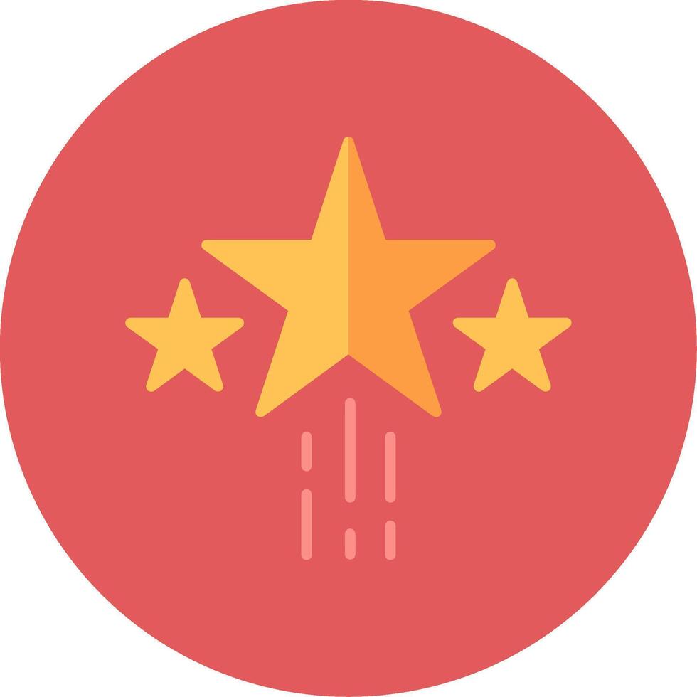 Star Flat Circle Icon vector