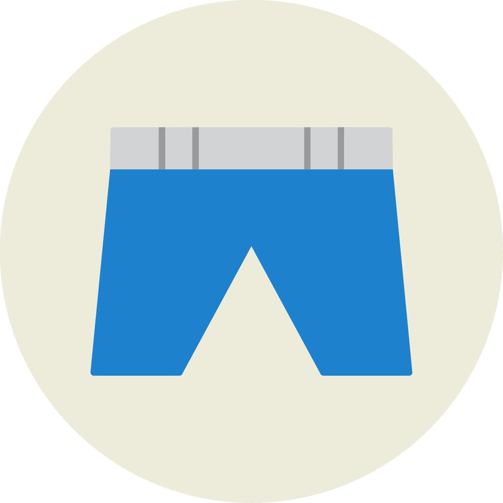 Shorts Flat Circle Icon vector