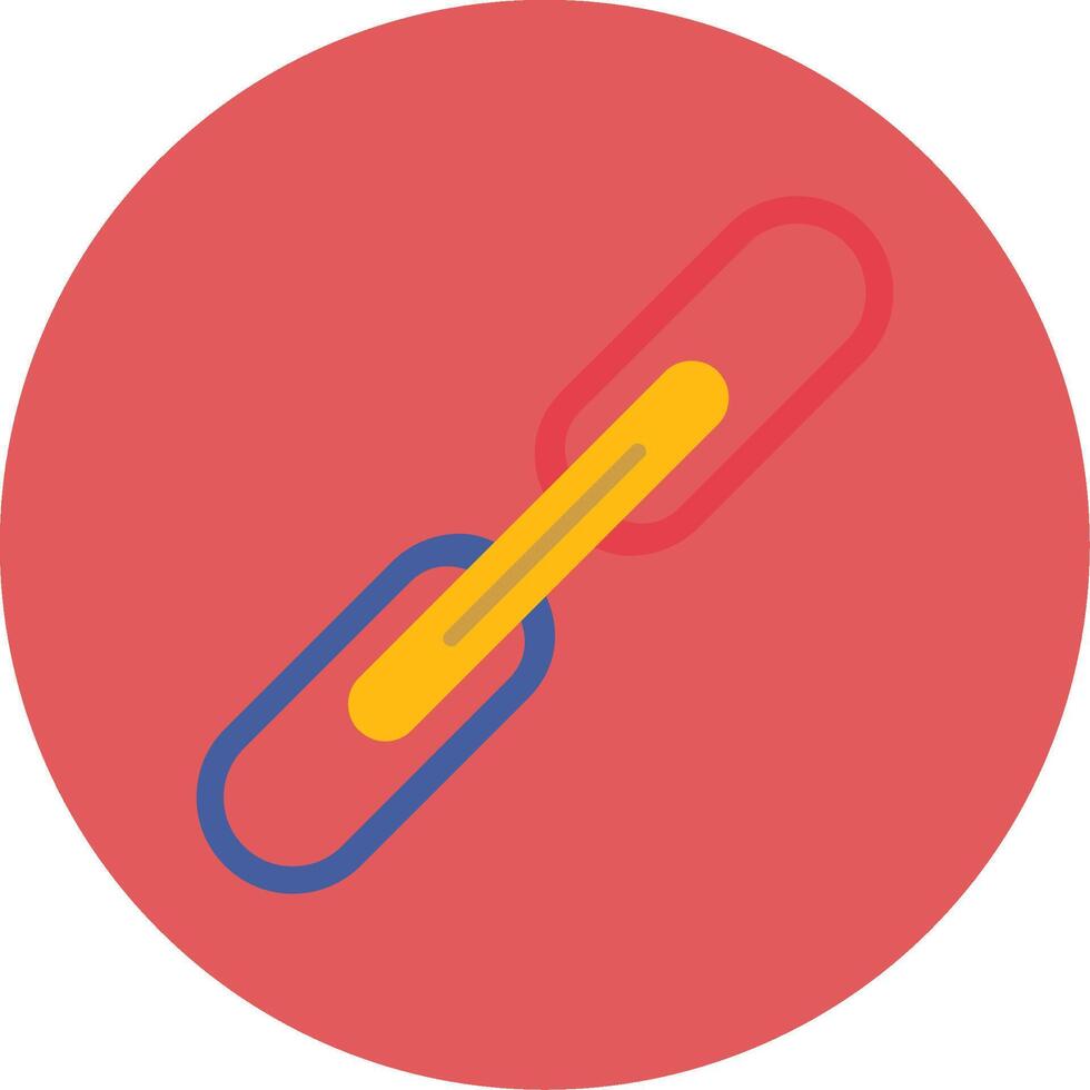 Link Flat Circle Icon vector