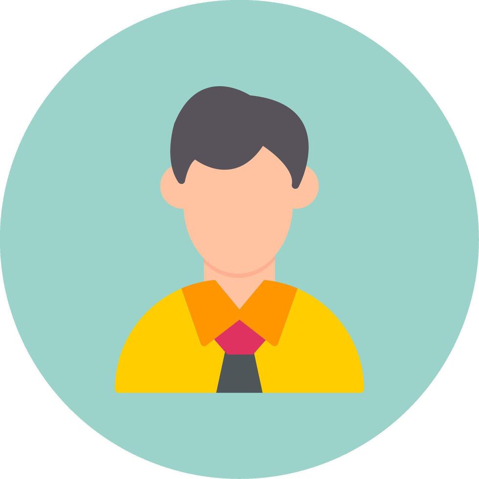 Avatar Flat Circle Icon vector