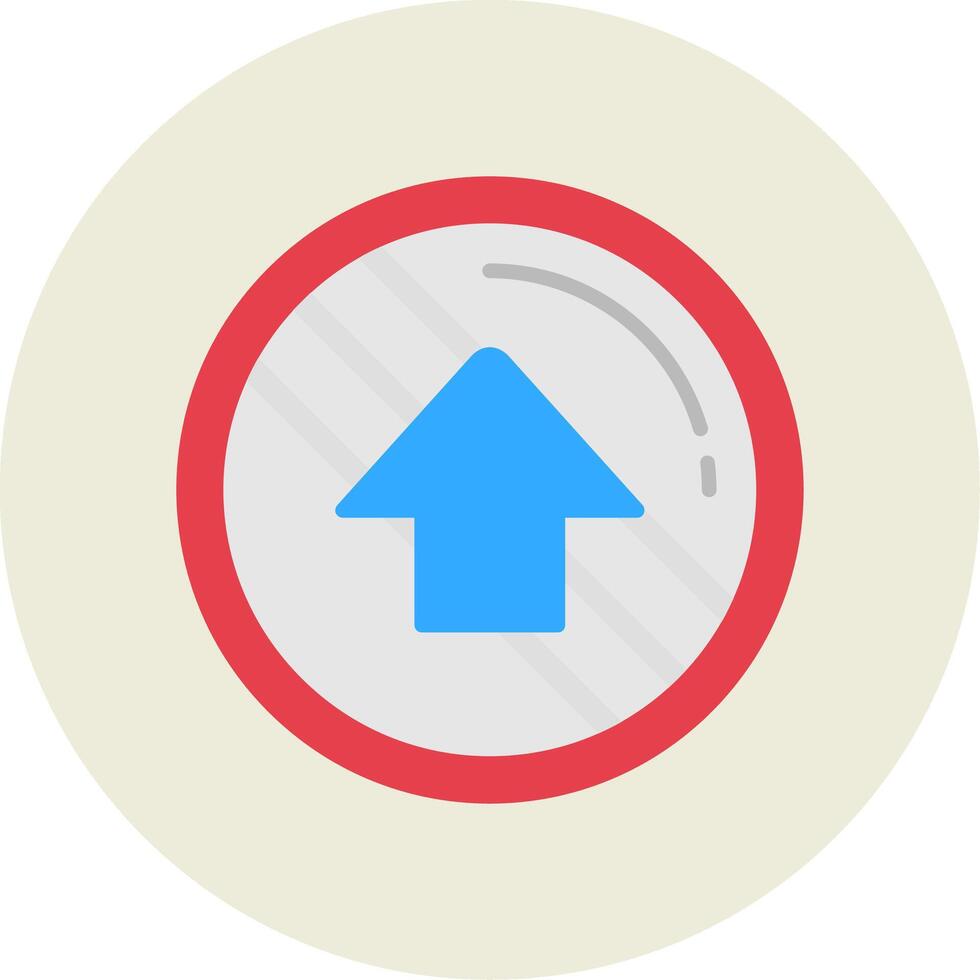 Upload Flat Circle Icon vector
