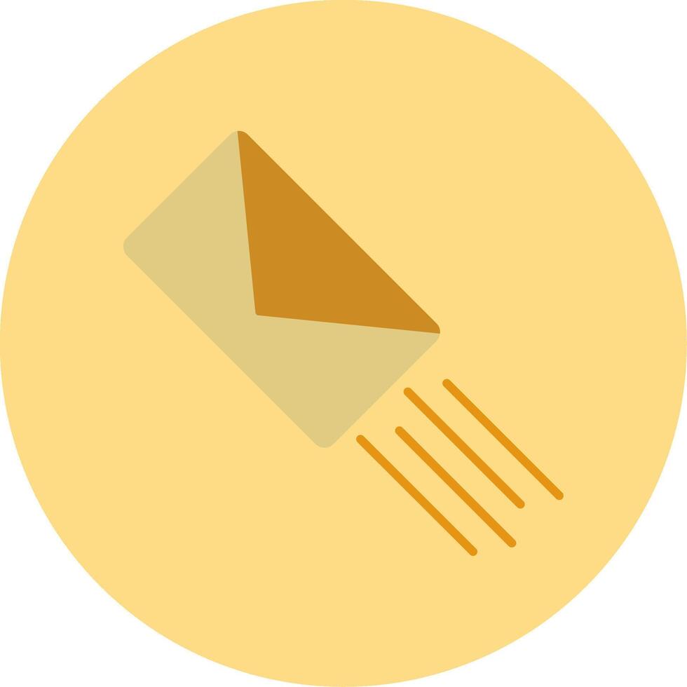 Express Mail Flat Circle Icon vector