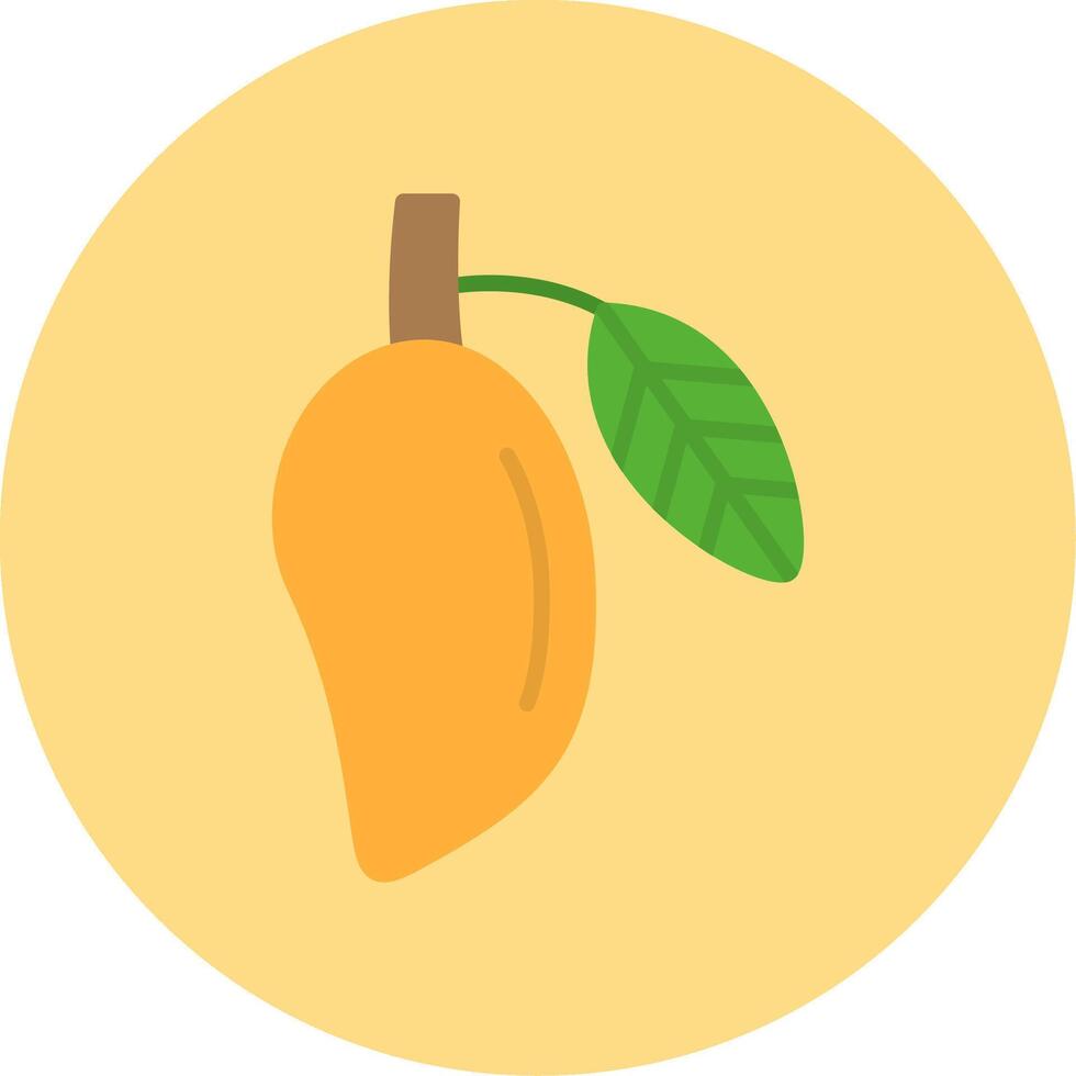 mango plano circulo icono vector