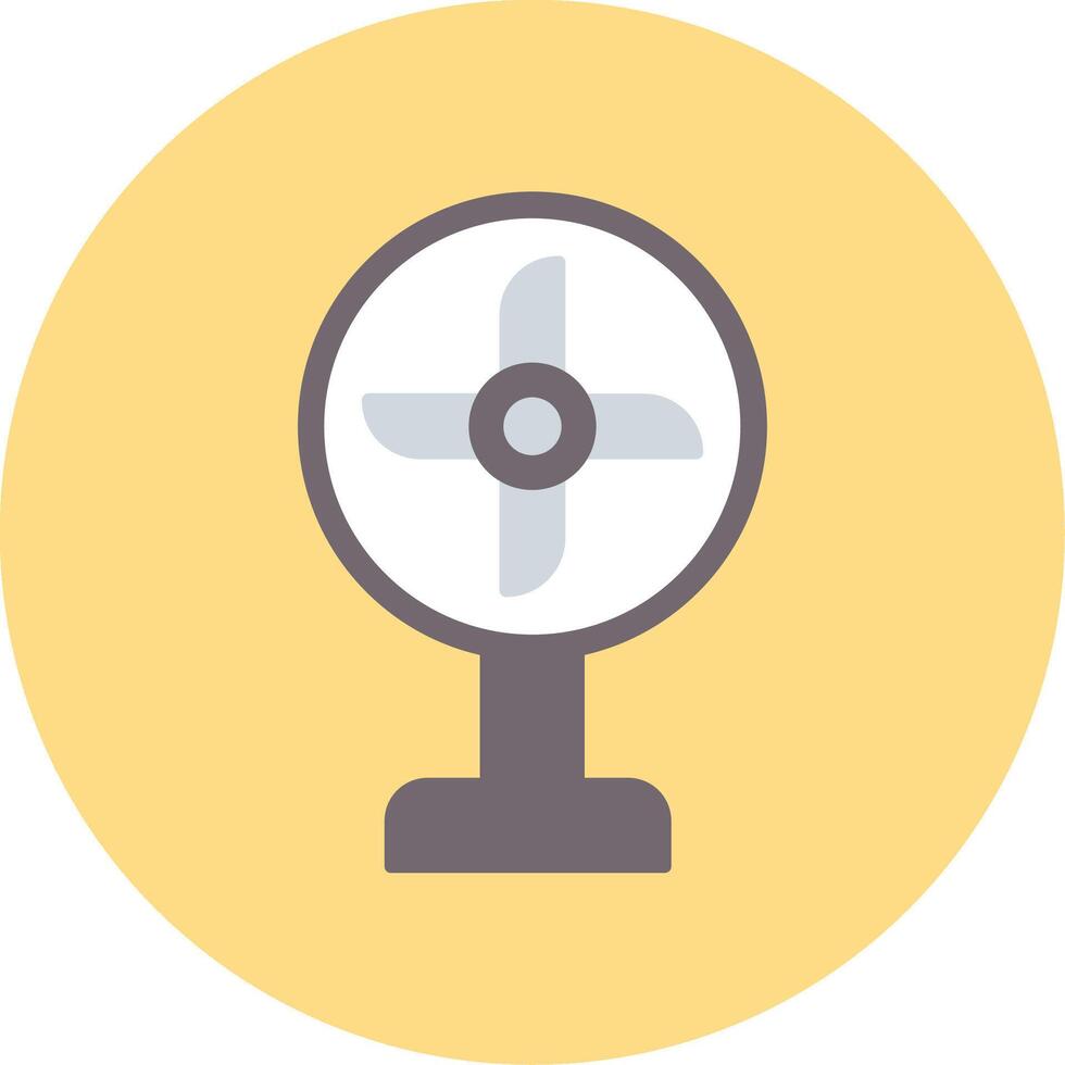 Fan Flat Circle Icon vector