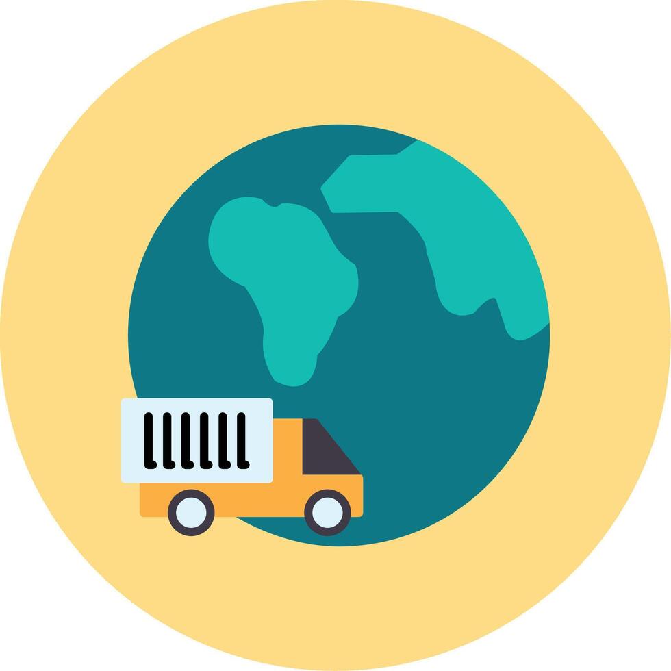 Travel Flat Circle Icon vector