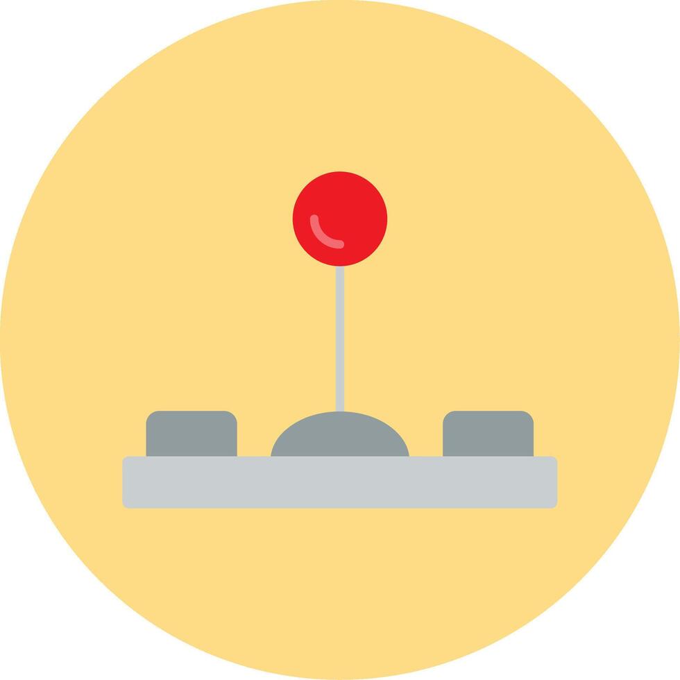 Joystick Flat Circle Icon vector