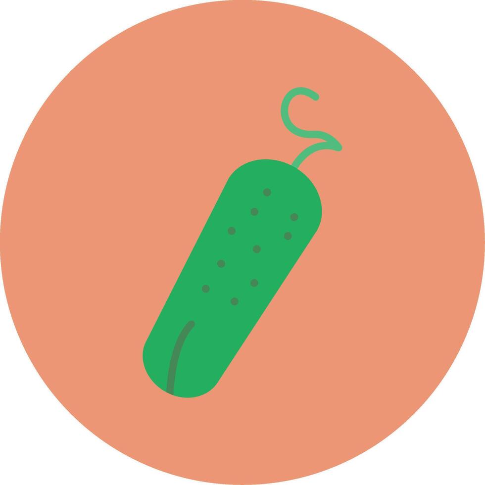 Pickle Flat Circle Icon vector