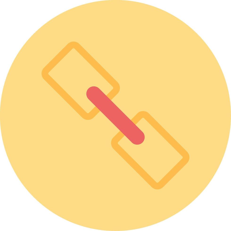 Link Flat Circle Icon vector