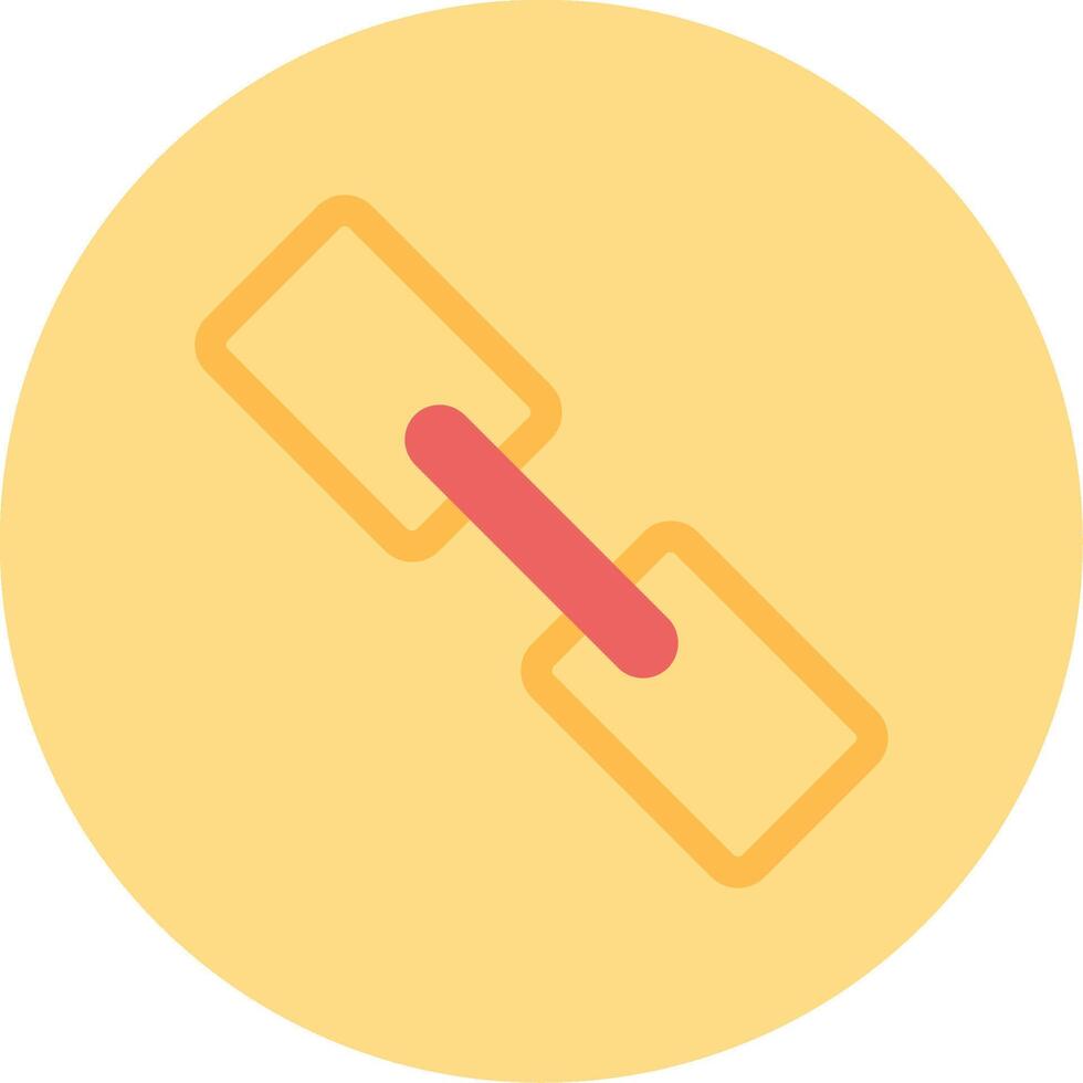 Link Flat Circle Icon vector