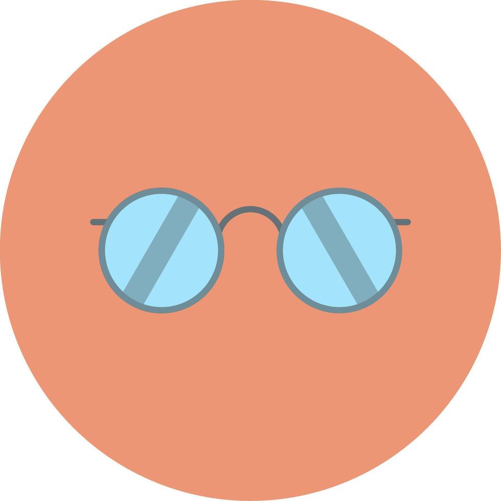 Sunglasses Flat Circle Icon vector