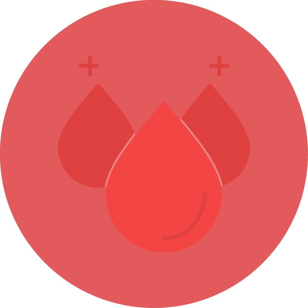 Blood Flat Circle Icon vector