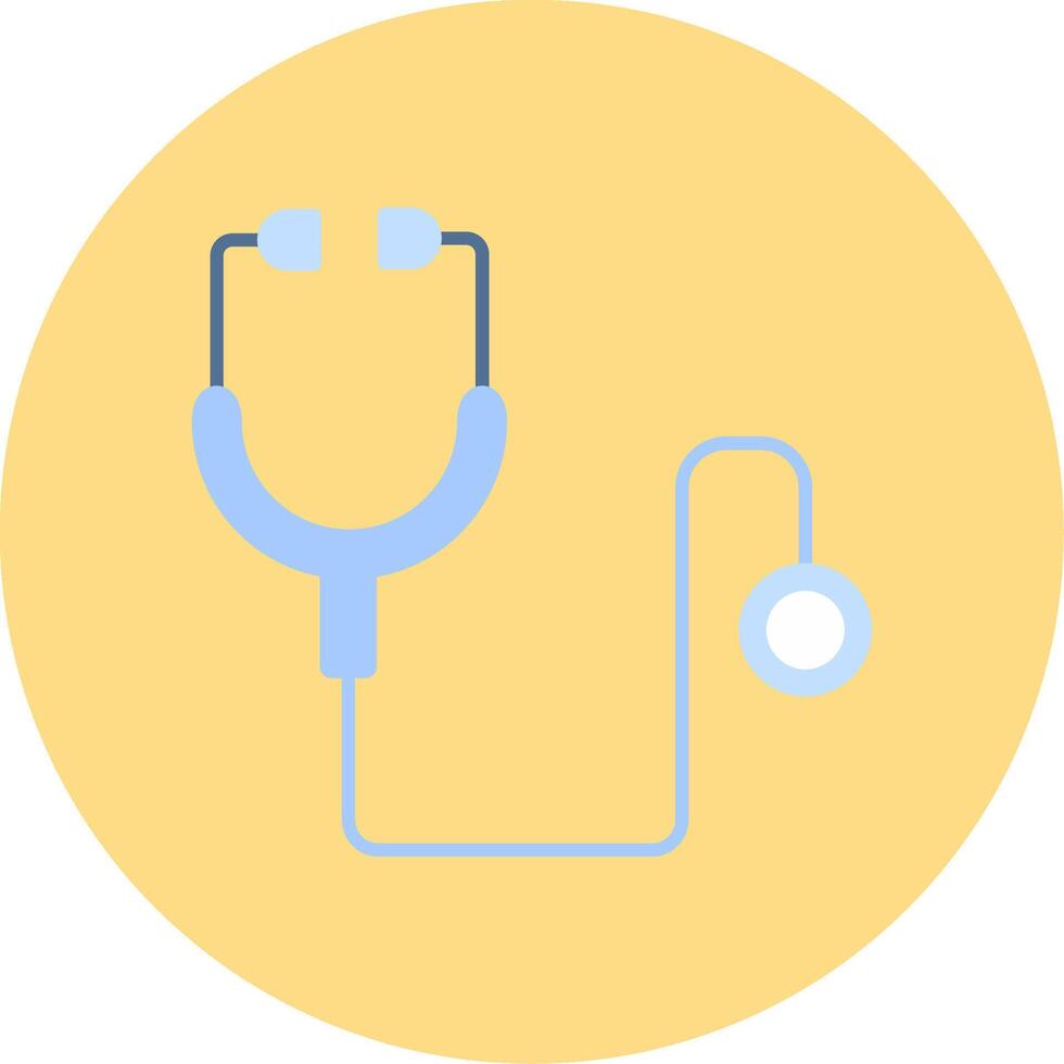 Stethoscope Flat Circle Icon vector