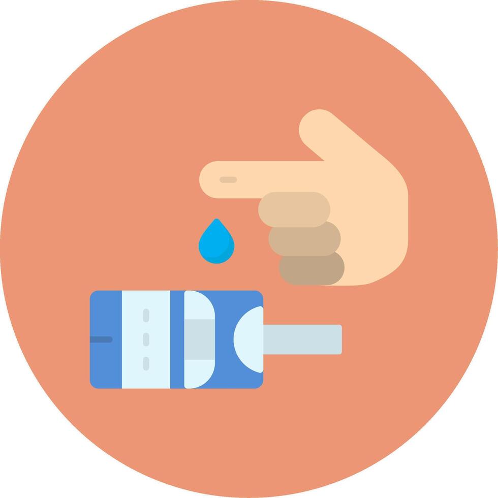 Diabetes Flat Circle Icon vector