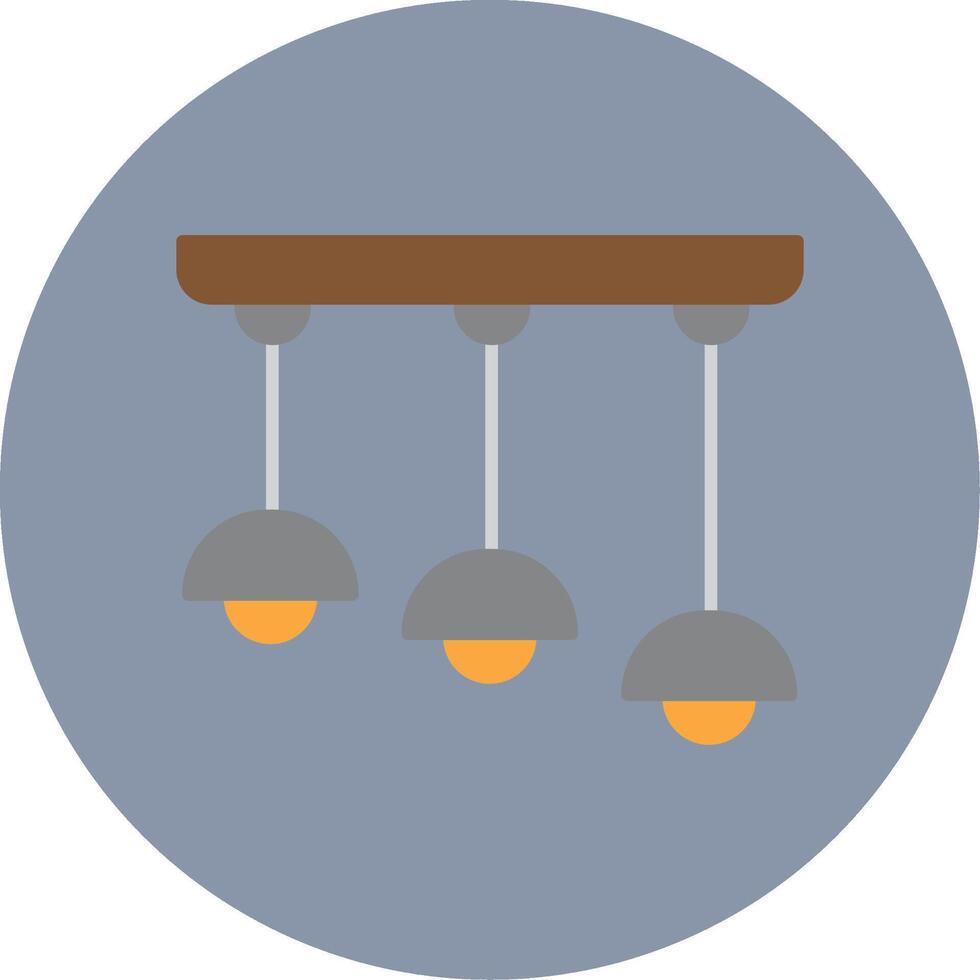 Ceiling Flat Circle Icon vector