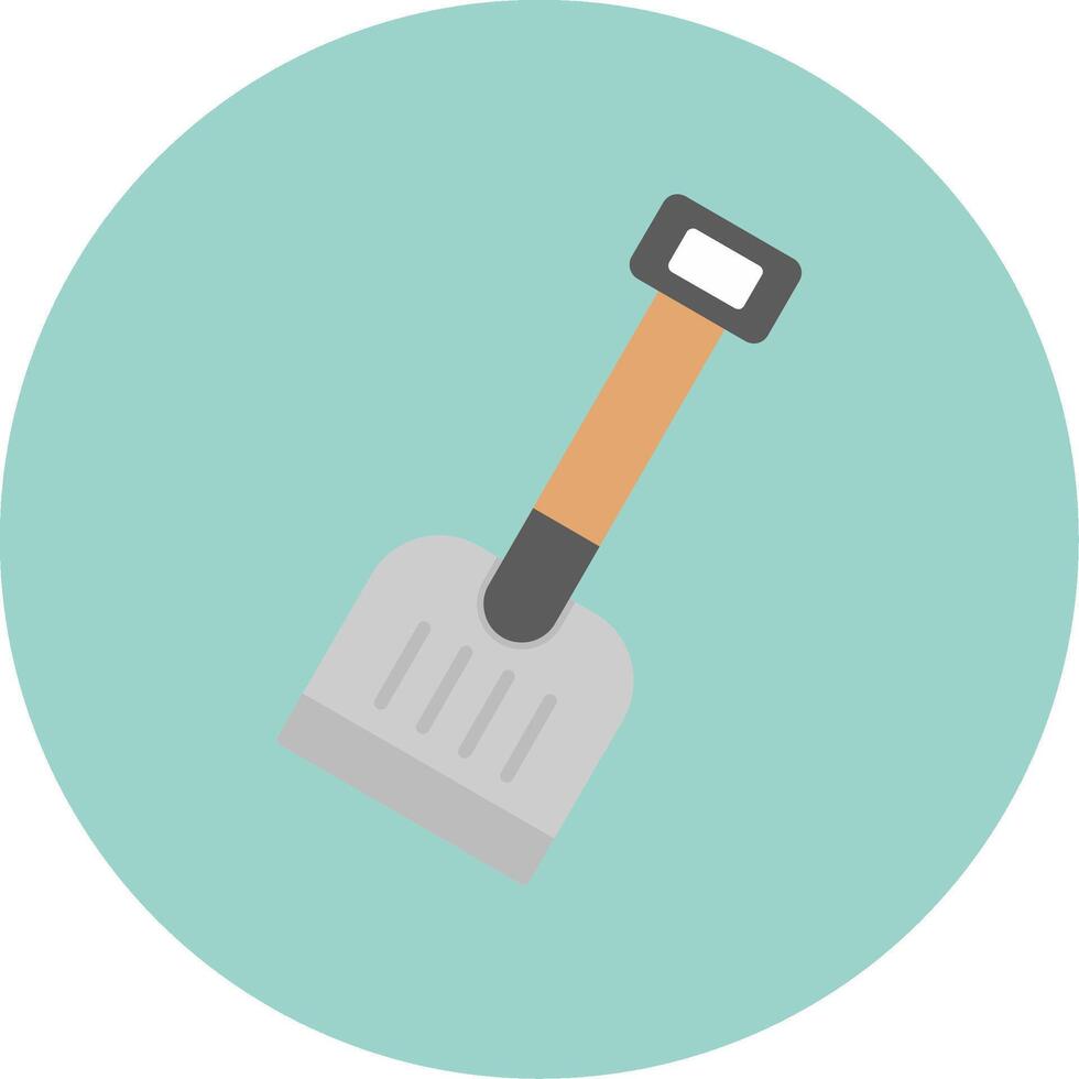 Shovel Flat Circle Icon vector