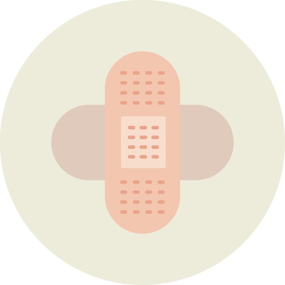 Bandages Flat Circle Icon vector