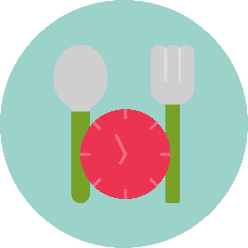 Fasting Flat Circle Icon vector