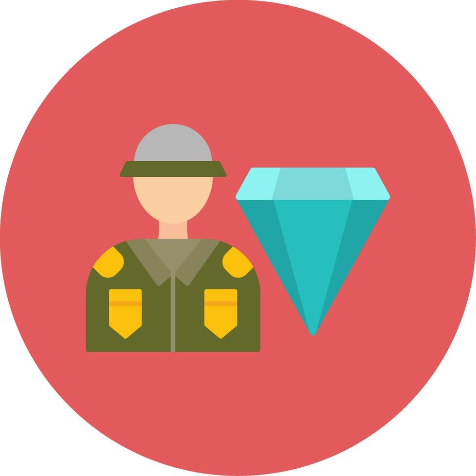 High Value Flat Circle Icon vector