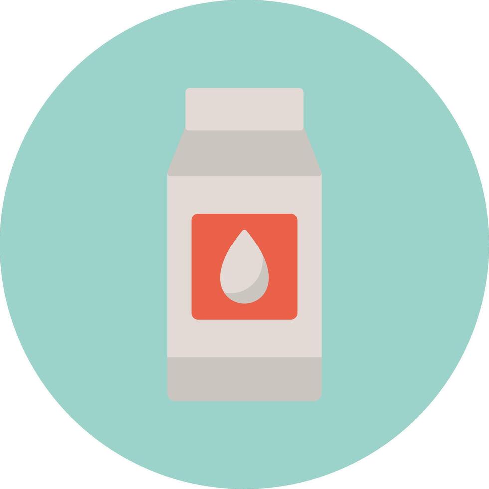Milk Flat Circle Icon vector